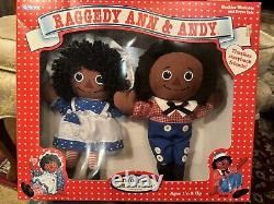 VTG 1995 Kenner Hasbro Black African American Raggedy Ann & Andy BNIB