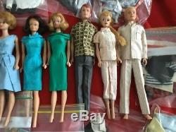 VTG Barbie #4, Swirl, Bubbles. Midge, Ken, Allan, 900 1600 Series Clothes Lg Lot
