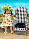 Vtg Pleasant Company American Girl Samantha Doll + Tender Art Collection Chair