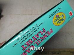 VTG Polly Pocket Pencil Case Playset 1990 6304 Bluebird New Open Box
