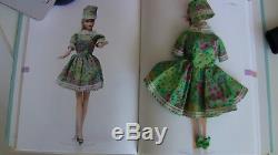 VTG Rare HTF Japanese exclusive Barbie Francie Blue Green Floral dress Hat LOT