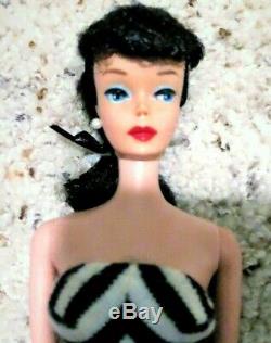 Very Beautiful Vintage #5 Raven Black Hair Ponytail Barbie NM SALE