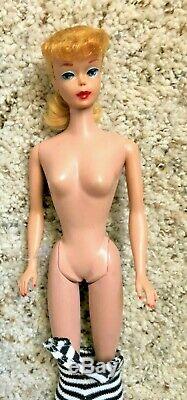 Very Beautiful Vintage Lemon Blonde Barbie Ponytail NM