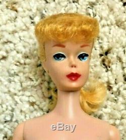 Very Beautiful Vintage Lemon Blonde Barbie Ponytail NM