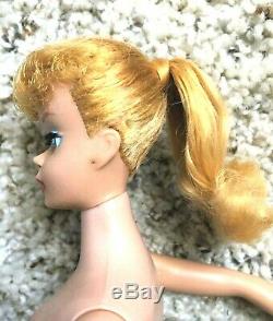 Very Beautiful Vintage Lemon Blonde Barbie Ponytail NM