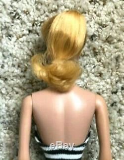 Very Beautiful Vintage Lemon Blonde Barbie Ponytail NM