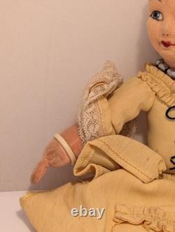 Very Rare Norah Wellings Handkerchief Sachet Doll