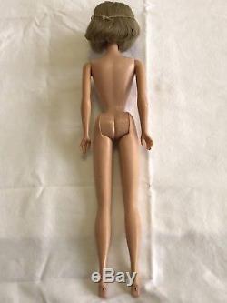 Very Rare Vitage Barbie Side Part American Girl Doll Ash Blonde All Original