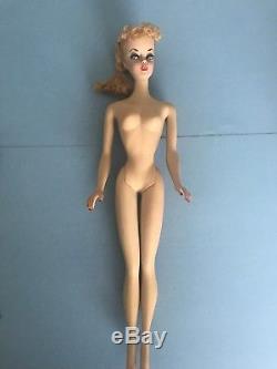 Vhtf 1959 Vintage Barbie #1 Blond Ponytail-numero Uno-box-#1 Shoes-accessories