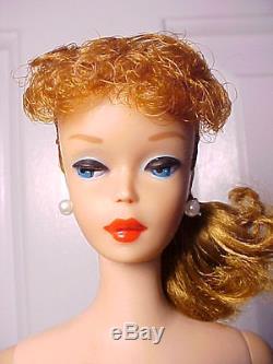 Vint. Barbie 1961 #5 TITIAN (REDHEAD) PONYTAIL/Orig. SS/Matte Face/M-NM