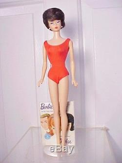 Vint. Barbie 1963 CHOCOLATE BRUNETTE BUBBLECUT / SS / M-NM