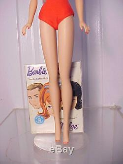 Vint. Barbie 1963 CHOCOLATE BRUNETTE BUBBLECUT / SS / M-NM