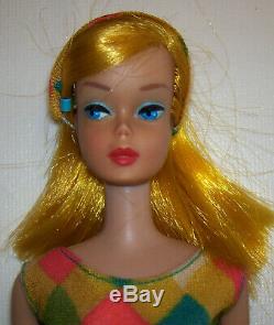 Vintage #1150 Golden Blonde COLOR MAGIC Barbie Doll BL 1966-1967 OSS Ribbons
