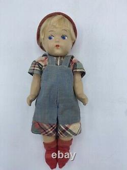 Vintage 1940's VOGUE Composition Toddles Boy & Girl 8 Doll