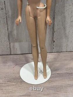 Vintage 1958 Mattel Barbie Brunette Bendable Legs Made In Japan See Pics/Des TLC