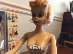 Vintage 1959 #1 original blonde ponytail Barbie doll LOOK