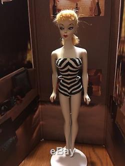 Vintage 1959 # 2 Blonde Ponytail Barbie Doll with Nipples, all Original