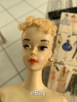 Vintage 1959 #3 Blonde Pony Tail Barbie Doll