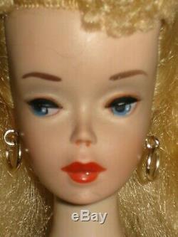 Vintage 1959 #3 Yellow Pony Tail Barbie Doll- Pats. Pend. ©MCMLVIII Mattel INC
