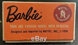 Vintage 1959 BARBIE #3 Blond Ponytail with Box