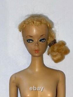 Vintage 1959 Barbie #1 Original Ponytail Doll Barbie, Never Retouched