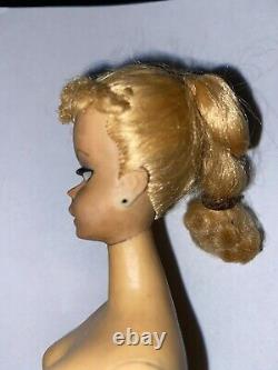 Vintage 1959 Barbie #1 Original Ponytail Doll Barbie, Never Retouched