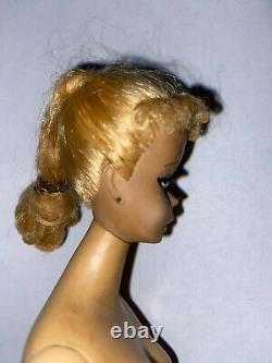 Vintage 1959 Barbie #1 Original Ponytail Doll Barbie, Never Retouched