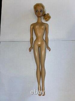 Vintage 1959 Barbie #1 Original Ponytail Doll Barbie, Never Retouched