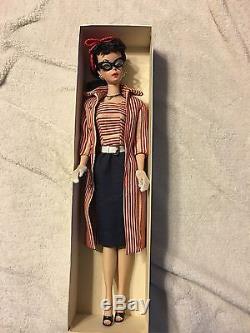 Vintage 1959 Barbie Doll #2 Brunette, withvintage Roman Holiday outfit, orig. Box