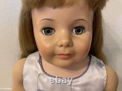 Vintage 1959 Ideal Patti Playpal Walker Doll G-35 Honey Blonde Green Eyes Read