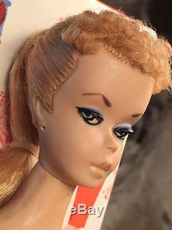 Vintage 1959 Original #1 Barbie Doll #950 + TM Box & Accessories -Original Owner