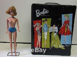 Vintage 1960 Barbie #4 Ponytail Brunette, Clothes, Access & 2 Midge Dolls