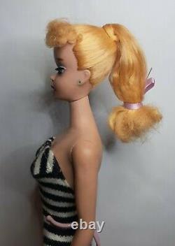 Vintage 1960 Barbie Blonde Ponytail #4