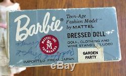 Vintage 1960s Barbie DRESSED BOX Garden Party -Titian Ponytail Barbie