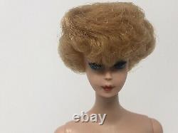 Vintage 1960s Barbie Doll Blonde Bubblecut Doll Zebra Swimsuit