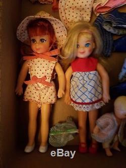 Vintage 1960s Barbie Lot of Dolls, Clothes and Accessories
