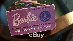 Vintage 1960s Sidepart Barbie American Girl Barbie Brunette brown Box Top LOT