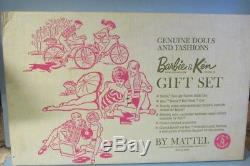 Vintage 1962 Barbie Ken Gift Set Tennis Outifts NMIB NRFB
