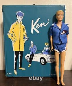 Vintage 1962 Ken Doll With Carrying Case And Ken Accessories