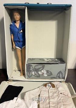 Vintage 1962 Ken Doll With Carrying Case And Ken Accessories