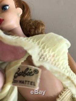 Vintage 1963 Ponytail Brunette Mattel Barbie 850 #7 Shoes Sunglasses Stand