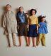 Vintage 1963 Remco Dr. John Littlechap Family 4 Dolls With Clothes On, No Shoes