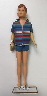 Vintage 1964 Bendable Barbie Ken Skypper Skooter Ricky Doll With Boxes Mattel