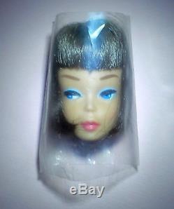Vintage 1965 Barbie American Girl Head, MINT FACTORY STOCK, Rare Silver Brunette