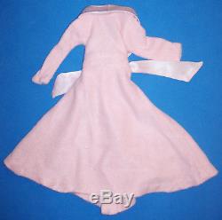 Vintage 1965 Barbie Doll SLUMBER PARTY Pink Robe & Satin PJ's #1642