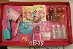 Vintage 1965 Matte Barbie's Color n' Curl Set Original Box & Accessories