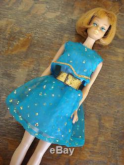 Vintage 1966 AMERICAN GIRL BARBIE DOLL & Rare GLIMMER GLAMOUR Outfit AUBURN HAIR