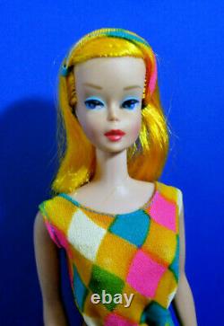 Vintage 1966 Barbie Color Magic Golden Blond/Scarlet in OSS & Plastic Closet-VGC
