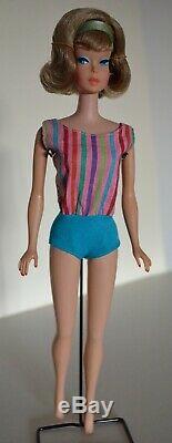 Vintage 1966 Barbie side part American Girl bend leg, minty, all original