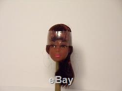 Vintage 1966 Mattel #1 AA Black Francie Barbie Doll Head Mint with Cello VHTF